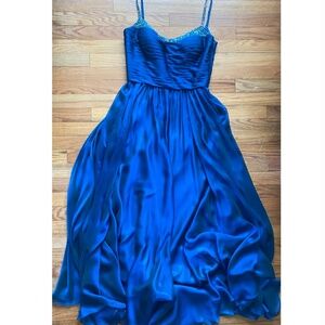 laFemme blue prom dress